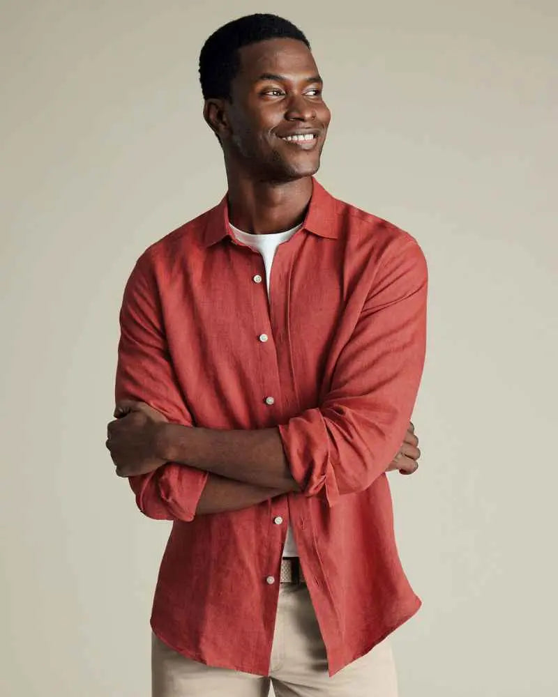 Dormier | Palermo Linen Long-Sleeve Shirt