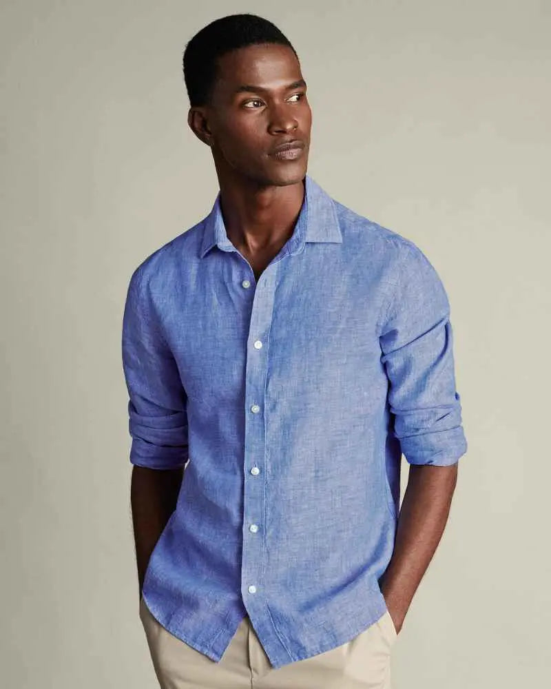 Dormier | Palermo Linen Long-Sleeve Shirt