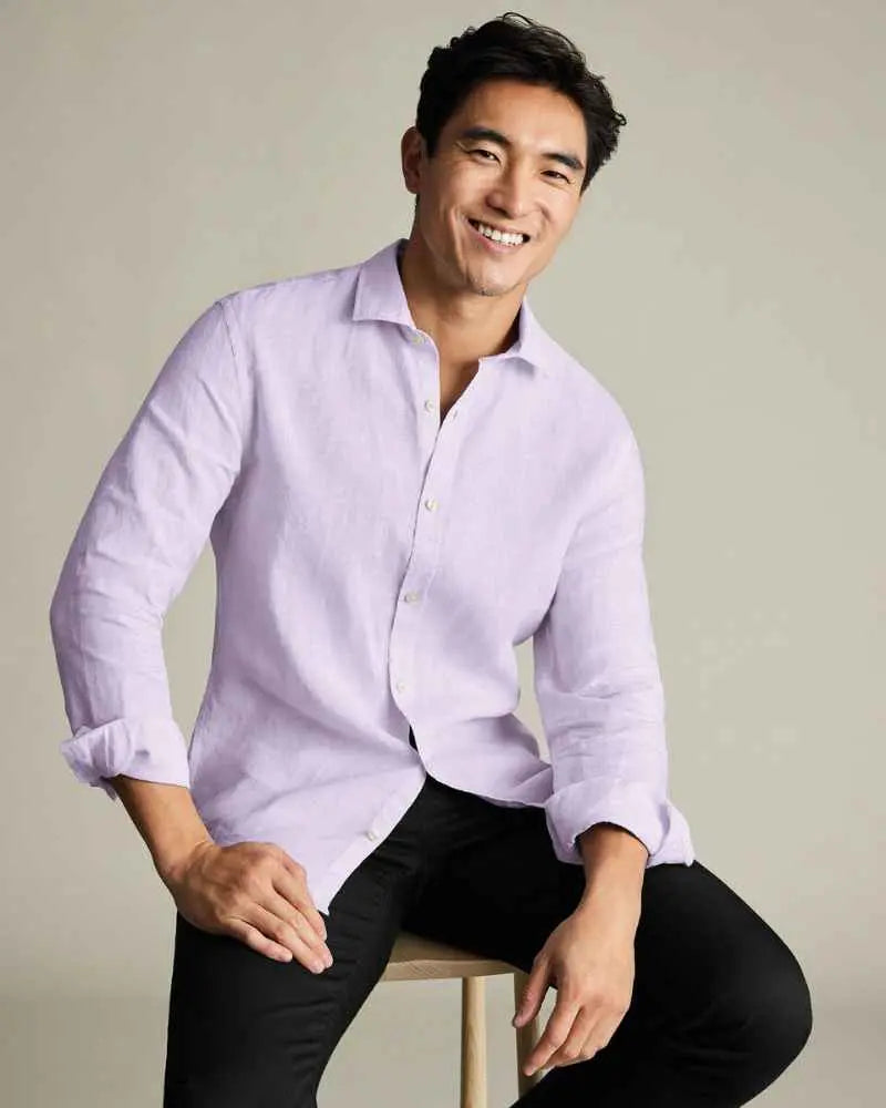 Dormier | Palermo Linen Long-Sleeve Shirt