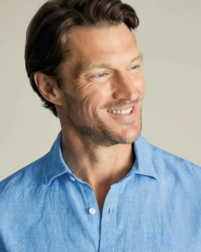 Dormier | Palermo Linen Long-Sleeve Shirt