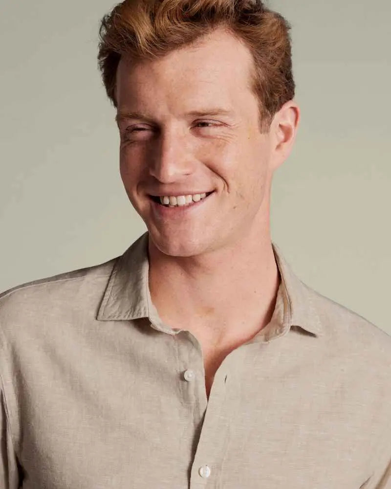 Dormier | Palermo Linen Long-Sleeve Shirt