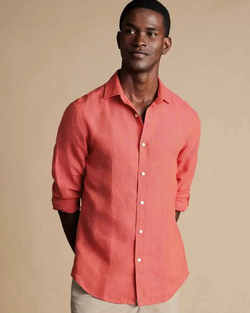 Dormier | Palermo Linen Long-Sleeve Shirt