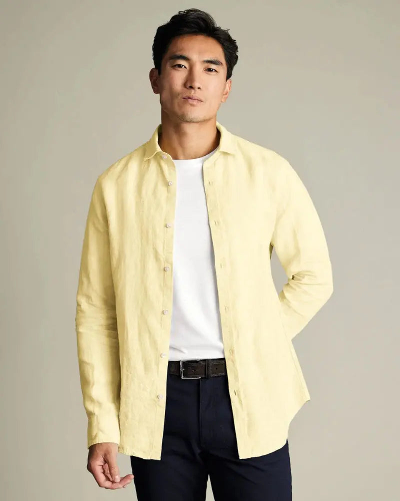Dormier | Palermo Linen Long-Sleeve Shirt