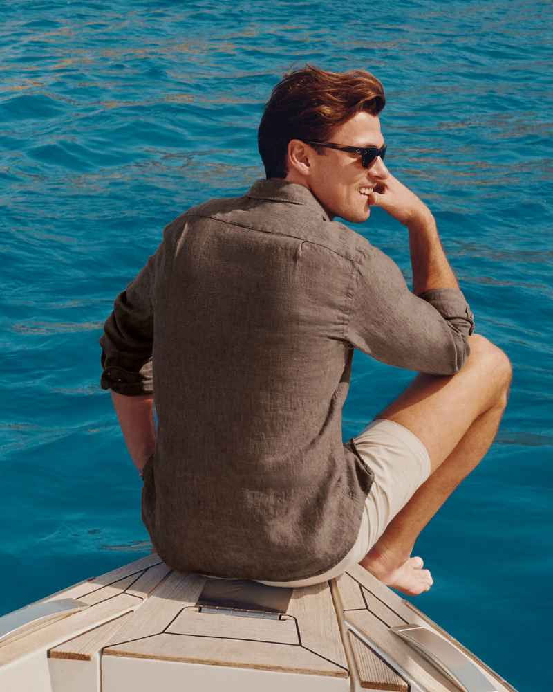 Dormier | Palermo Linen Long-Sleeve Shirt