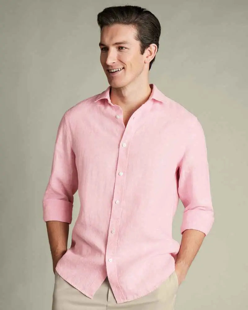 Dormier | Palermo Linen Long-Sleeve Shirt