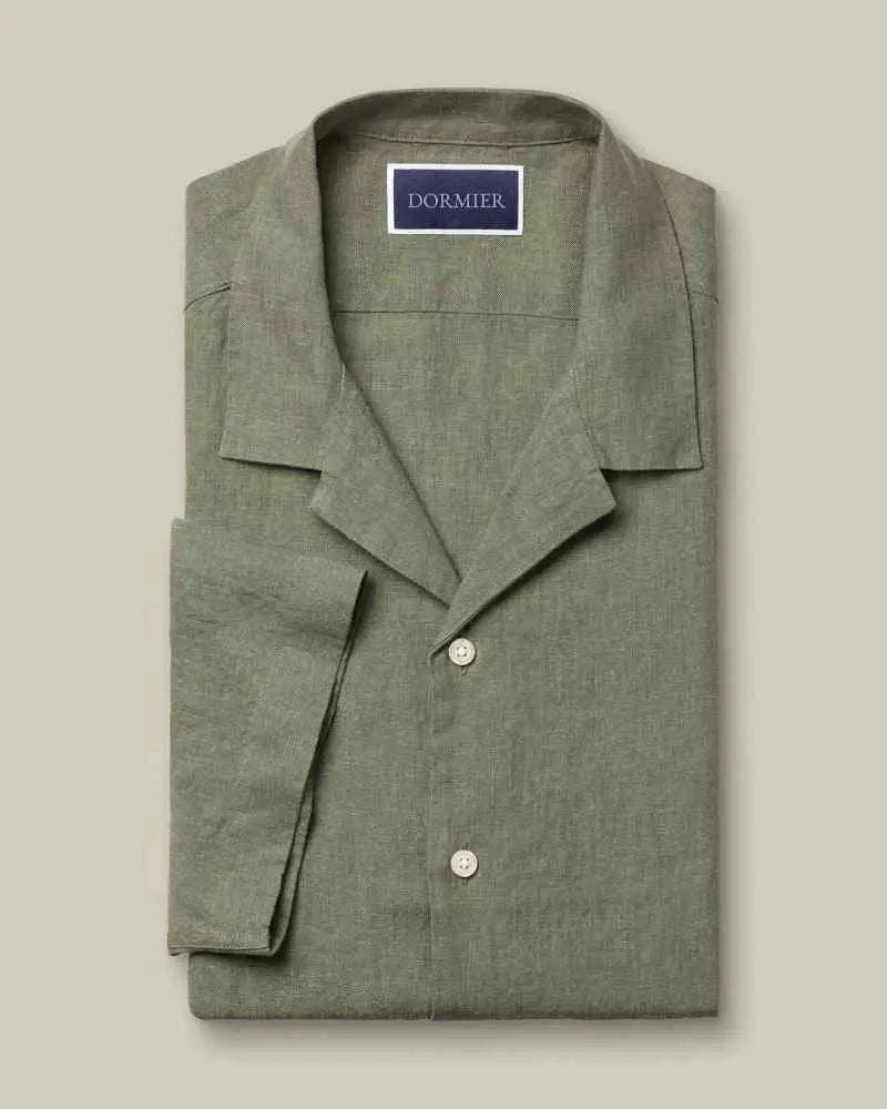 Dormier | Saint-Tropez Linen Short-Sleeve Shirt