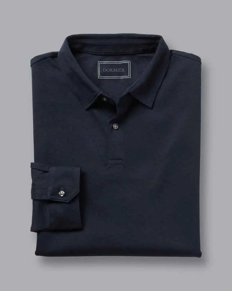 Dormier | Milano Cotton Polo – Long Sleeve